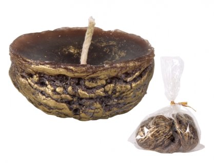 234495 1 svicka orech vanocni plovouci 4 5x4x3cm 3ks