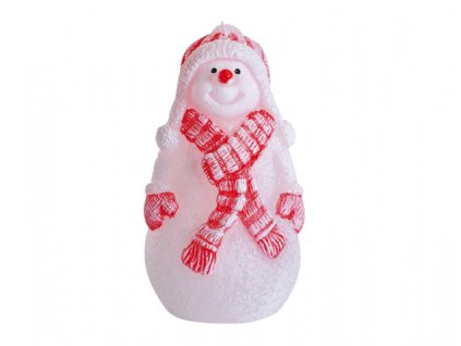 165168 svicka snehulak se salou vanocni 13cm