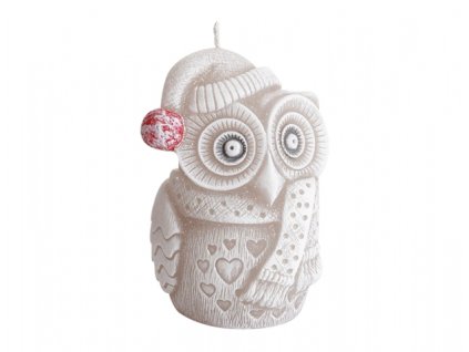 165237 svicka sova zimni new vanocni d8x10cm