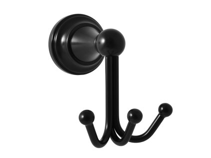 342280 vesacek trojity cerna matna koupelnovy doplnek morava retro barva cerna matna