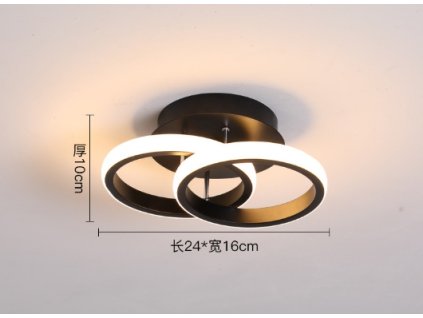 247054 zd110 led lustrova lampa cerna