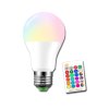 235569 1 huka zarovka led 10w e27 rgb warm white multicolor tepla bila