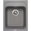 136345 3 sinks classic 400 seda titanium drez granitovy bez odkapu jednodrez sifon