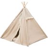 182142 1 teepee boho s polstarem 55 x 65 x 44 cm bavlna bezova