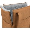 342496 6 transportni taska evelyn 40 x30 x 20 cm do 5 kg umela kuze plys hneda seda
