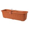 Truhlík FANTAZIE SMART samozavlažovací plastový (Barva Hnědá, Šířka 40 cm)
