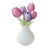 Huka Kytice tulipánů s reliefní vázou
