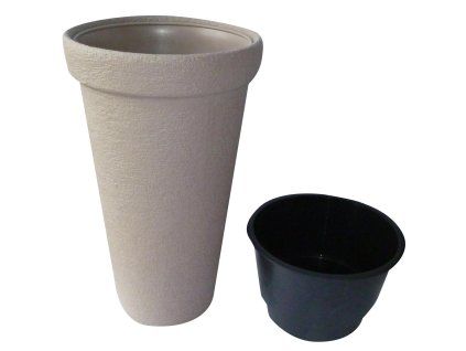 129165 prosperplast classic tower 40 cm moka