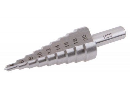13344 vrtak stupnovy hss 4 20mm 9 stupnu