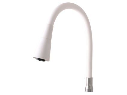 214785 flexi raminko se sprchou bile barva bila chrom