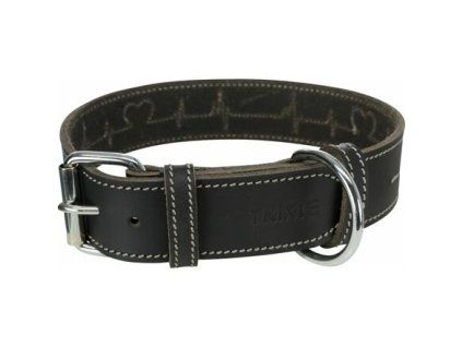 255888 rustic kozeny obojek heartbeat cerna