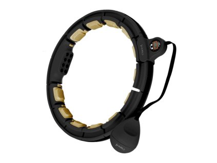 Masážní hula hoop HMS HHM13 se závažím, magnety a počítadlem černá