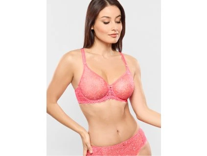 invisible full cup bra cassiopee electric pink