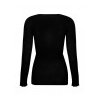 tee shirt manches longues bien être lise charmel plaisir caresse noir (4)