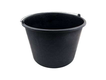 Vedro čierne pevné 12L