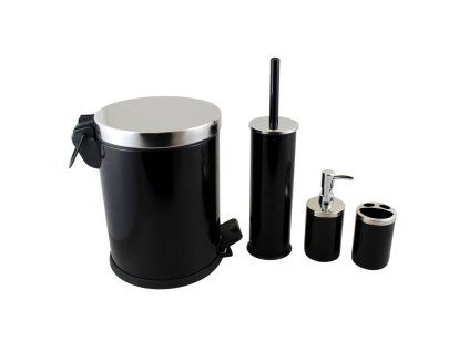 Kúpeľňová sada 4-dielna čierna