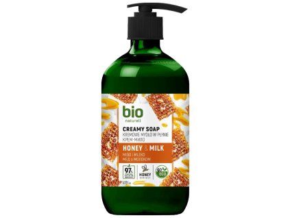 BIO naturell krémové mydlo HONEY & MILK - 473ml