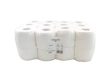 Toaletný papier 2 vrst. celulóza.  30m 24ks