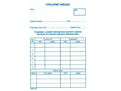 Výplatné vrecko C6 – 100 ks