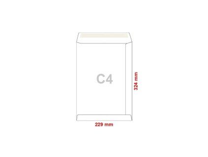 Obálky C4 tašky ofset, samolepiace - 25 ks