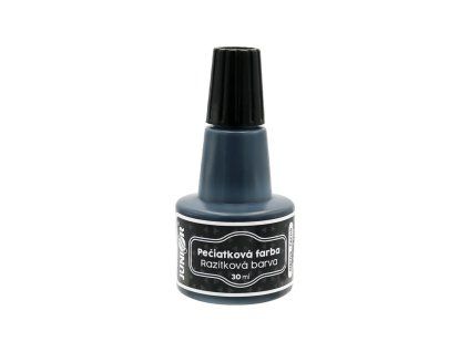 Pečiatková farba olejová JUNIOR 30 ml - čierna