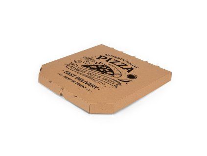 Pizza krabica hnedá 40x40x4 cm - 100 ks