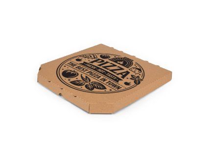 Pizza krabica hnedá 33x33x3 cm - 100 ks