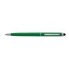 Plastové guľôčkové pero so stylusom zelené 1ks