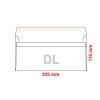 Obálka DL 110 x 220 mm samolepiaca (1000 ks)
