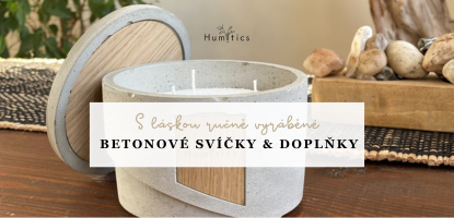 Betonové svíčky & doplňky