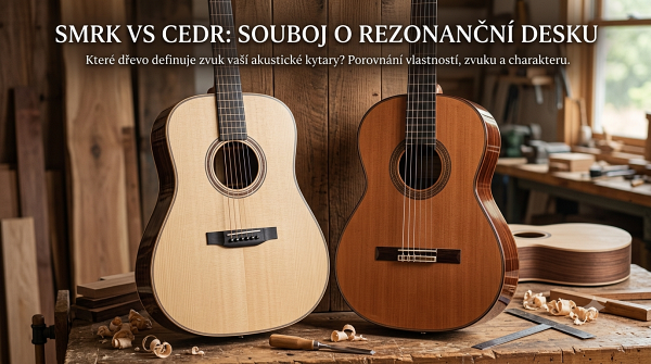 Smrk vs. Cedr v konstrukci rezonančních desek akustických kytar