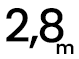 2,8 m