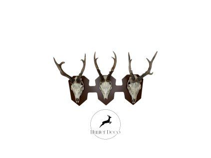 Horizontal Triple Trophy Mount – Metal Panel for 3 Trophies (Diamond System)