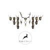 Roe Deer Trophy Plaque – Solo (Modular Diamond System)