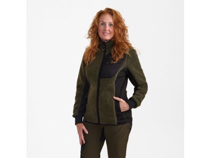 Bunda Lady Roja s vláknitým plášťom (Veľkost 48)