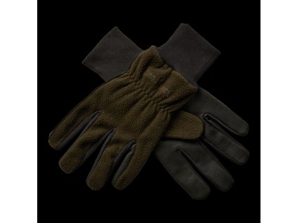 Flísové rukavice s kožou (Veľkost XL)
