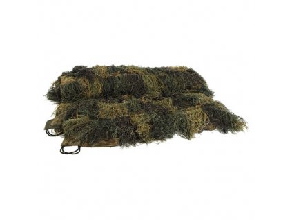 Sieť so strapcami Ghillie SUIT 300x200cm WOODLAND