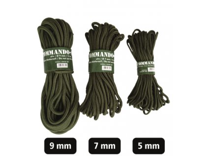 LANO COMMANDO-SEIL OLIV 5MM (15M)