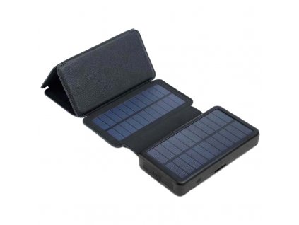 Solárny panel 9W s powerbankou 20000mAh (74Wh), výstup: USB 2x 5V, 2A