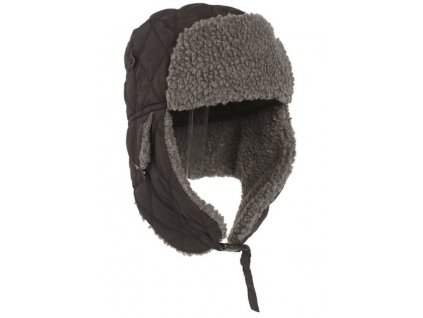 eng pl BLACK WINTER CAP WITH FAUX FUR 4093 1