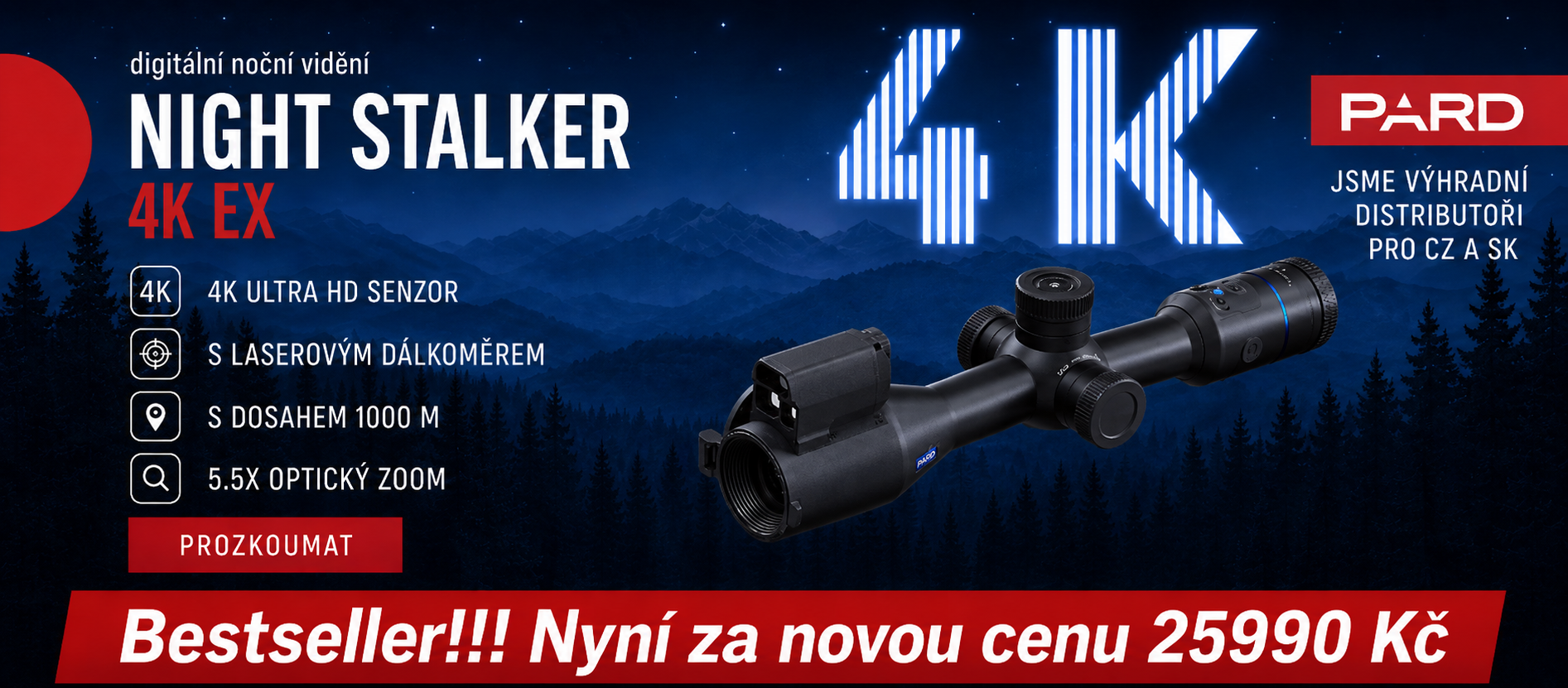 Digitální zaměřovač PARD Night Stalker 4K EX