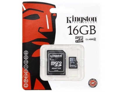 Paměťová karta Kingston micro SDHC 16GB Class 10