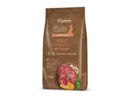 Fitmin Purity Adult Beef Grain Free kompletní krmivo pro psy