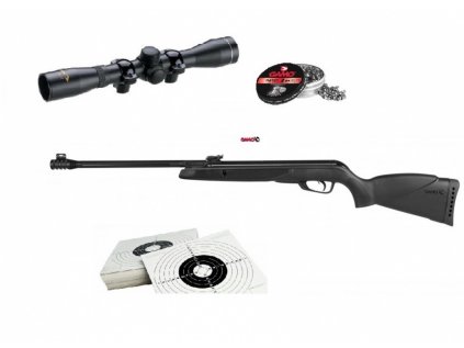 Vzduchovka Gamo Black Bear set r. 5,5mm s puškohledem 4x32WR