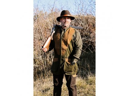 Střelecká vesta Carl Mayer Weipert hnědo - zelená