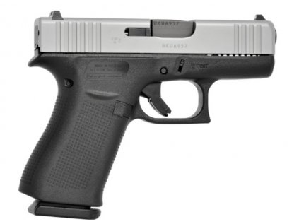 Pistole samonabíjecí Glock, Mod.: G43X Silver,Ráže: 9mm Luger, hl.: 87mm, kapacita 10+1ran