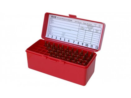 Krabička na náboje MTM Cases, .308 Win, 60ks, barva: Red