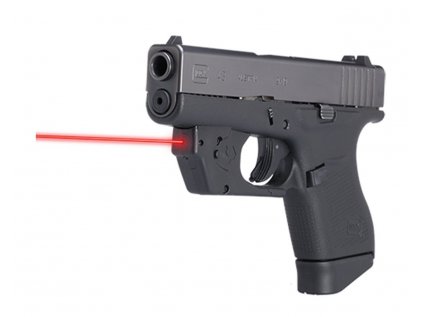Laserový zaměřovač Viridian Weapon Tech, E Series, červený, pro pistole Glock 42/43, černý