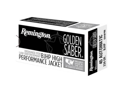Náboj kulový Remington, Golden Sabre, .45 ACP, 230GR (14,9g), BJHP