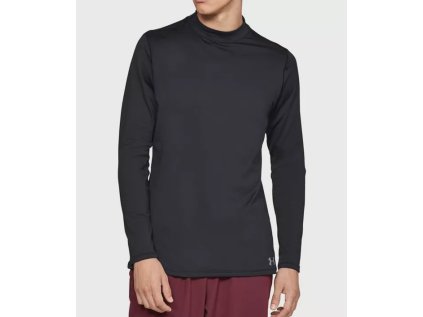Tričko Under Armour, CG Mock Fitted, velikost: XXL, barva: černá
